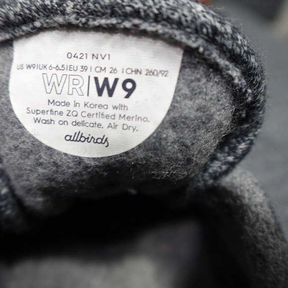 Allbirds Shoes Womens 9 Gray Wool Runners WR Athletic Running Sneakers - Picture 15 of 15